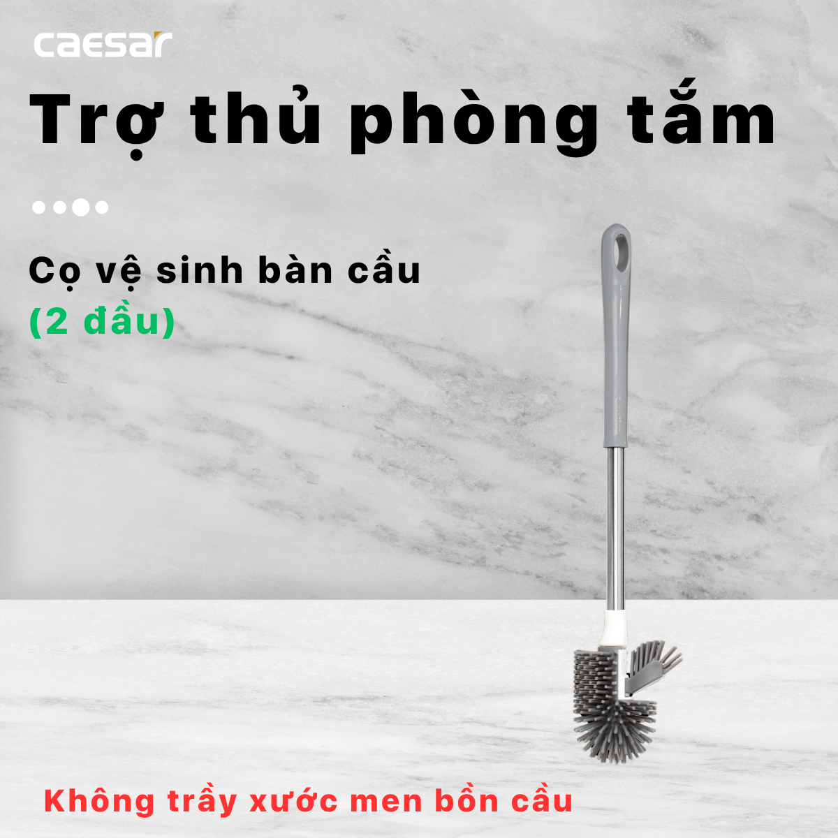 Hộp Cọ Toilet Silicon Caesar