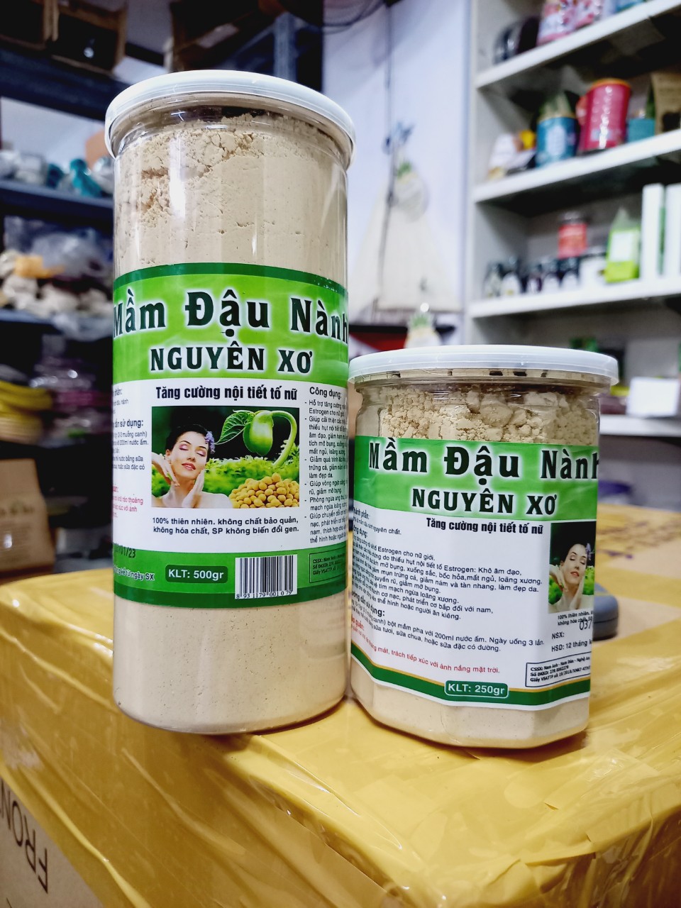 Bột mầm đậu nành nguyên xơ nt food 250gr-500gr
