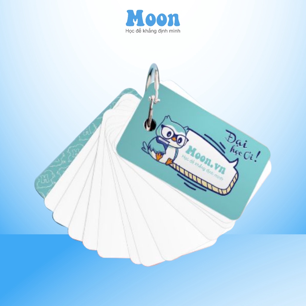  FLashcard 100 trang học từ vựng Tiếng Anh MoonBook 