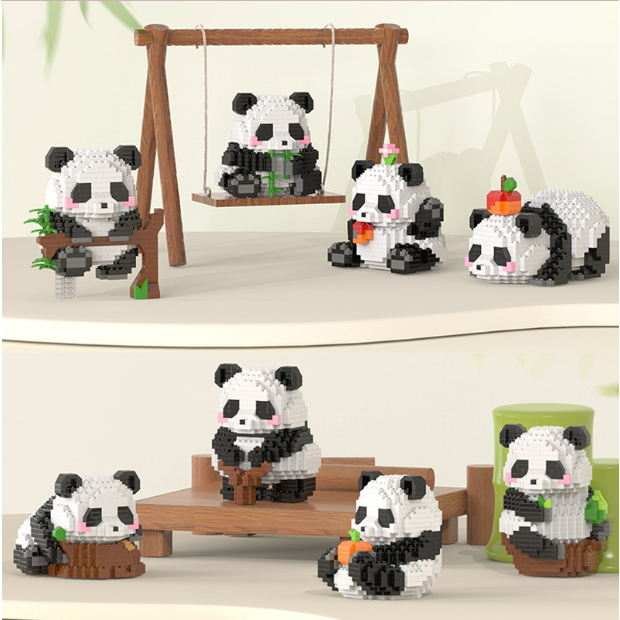 Lắp ráp Lego gấu trúc Panda, bộ đồ chơi lắp ráp lego gấu panda 2tkids