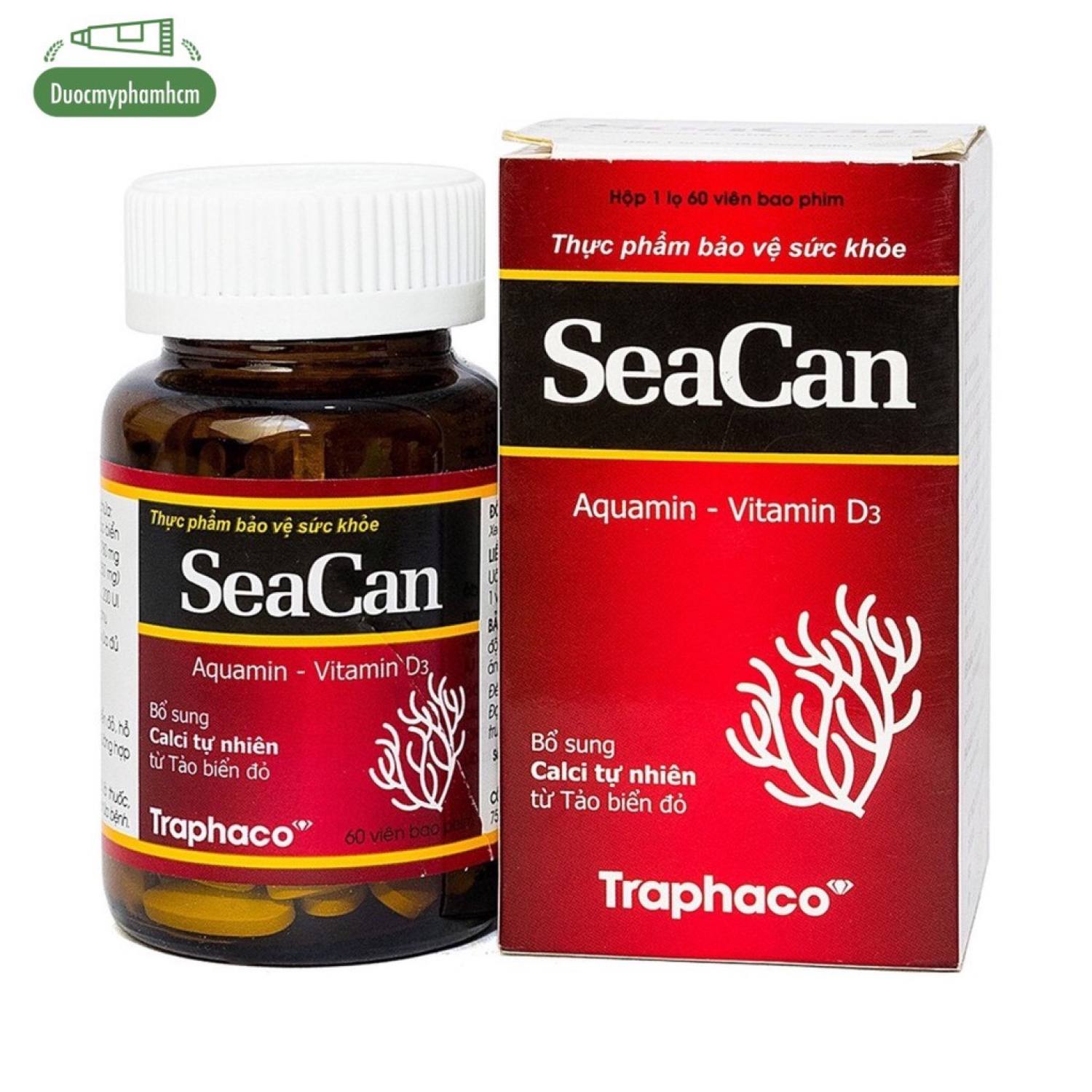 SeaCan Traphaco bổ sung Canxi từ Tảo Biển Đỏ