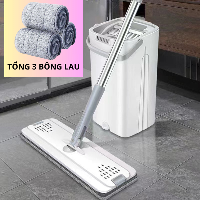 Cây Lau Nhà Tự Vắt Thông Minh GIORMANI Chổi Lau Nhà Tự Vắt Thông Minh Bộ Lau Nhà 360 Độ Cao Cấp Tặng Kèm Bông Lau - 6