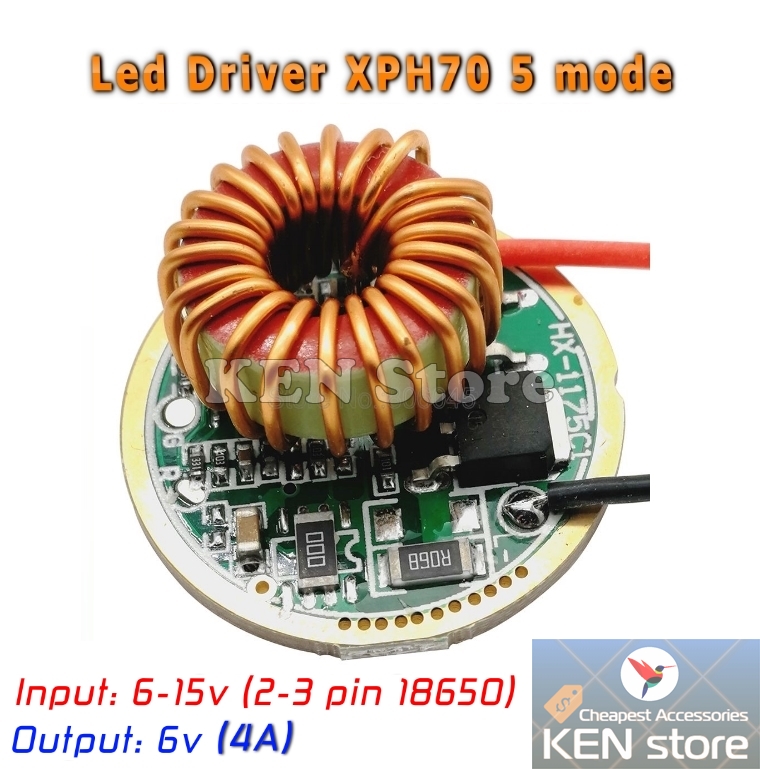 Led driver, nguồn led 20w in 6v-15v , out 6v cho chip led xhp50 xhp70 6v