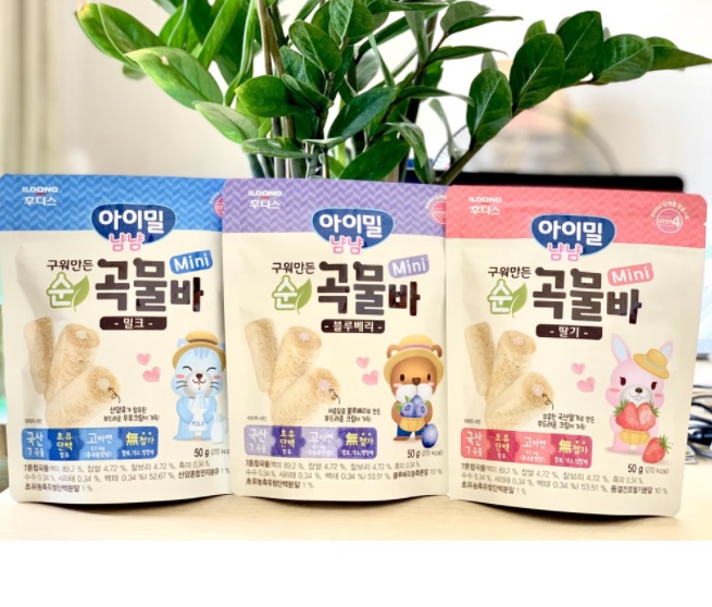 Bánh cuộn mini ILDong Hàn Quốc gói 50G cho bé
