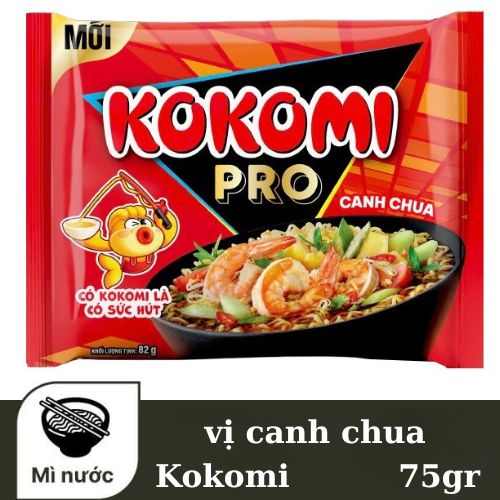 CB 15 GÓI MÌ KOKOMI PRO VỊ CANH CHUA 75GR- 40841
