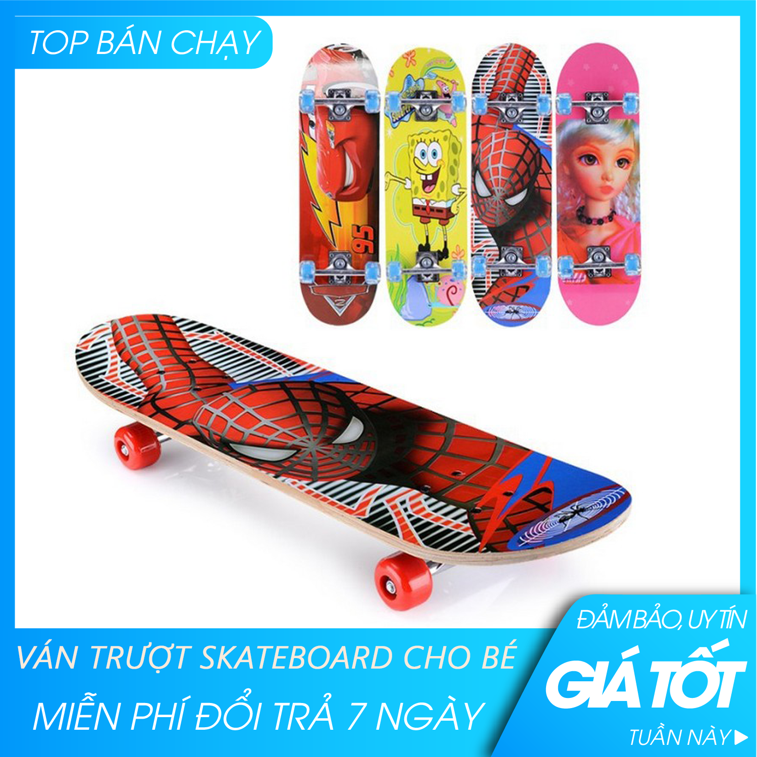 Ván trượt trẻ em- Ván trượt thể thao - Ván trượt Skateboard Penny thể thao siêu đẹp, Ván trượt thể thao gg24 chịu tải 100kg -Đồ chơi thể thao ngoài trời cho bé- Giao màu ngẫu nhiên