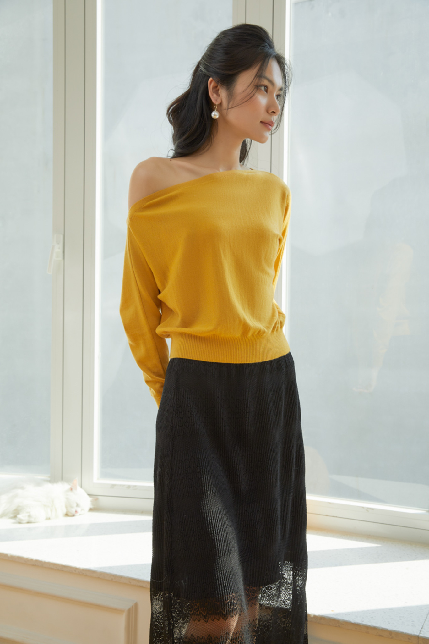 Áo len nữ chất liệu len lông cừu thiết kế ivy moda ms 58b7964