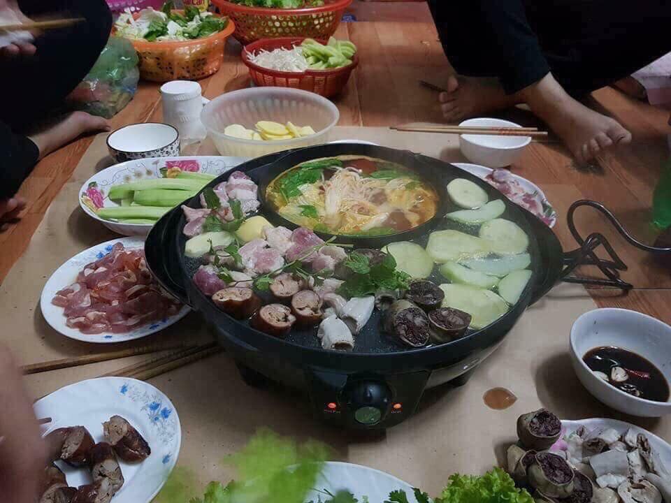 Nồi lẩu nướng osaka 2in1