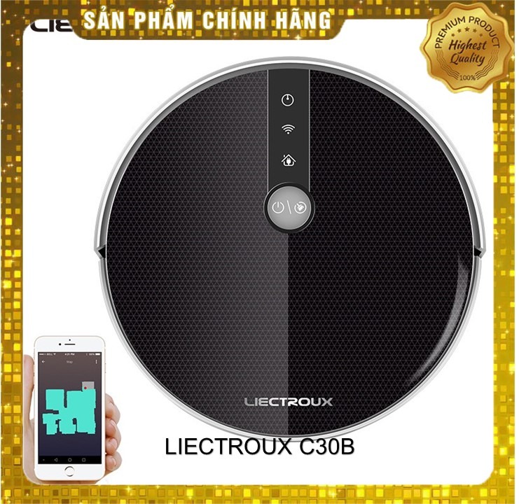 [Trả góp 0%]Robot hút bụi lau nhà Liectroux C30B/ IBONE B32- Hàng mới nguyên seal 100%- App sử dụng tiếng việt