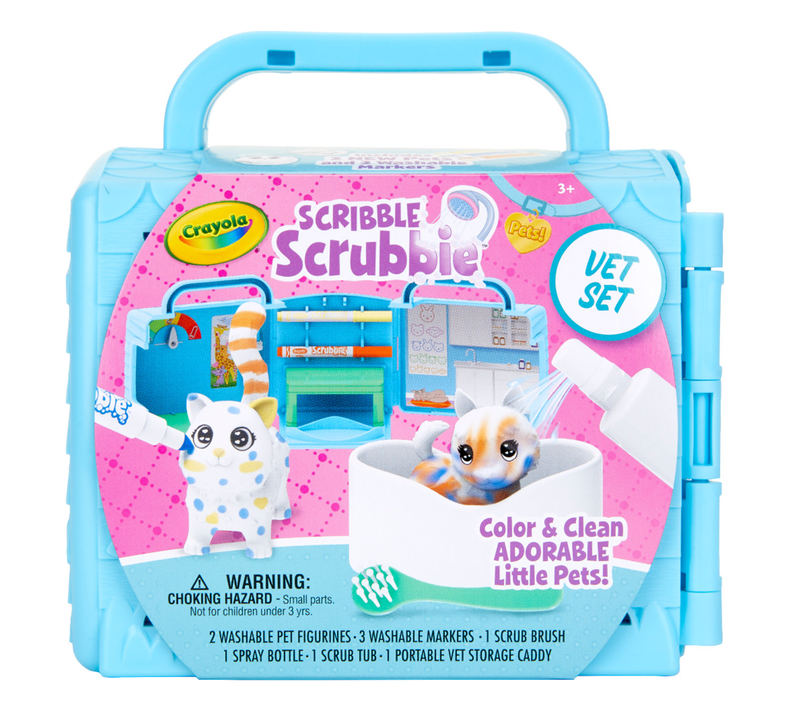 HCMĐồ chơi Crayola Scribble Scrubbie Pets Vet Toy Playset with Toy Pets Bộ