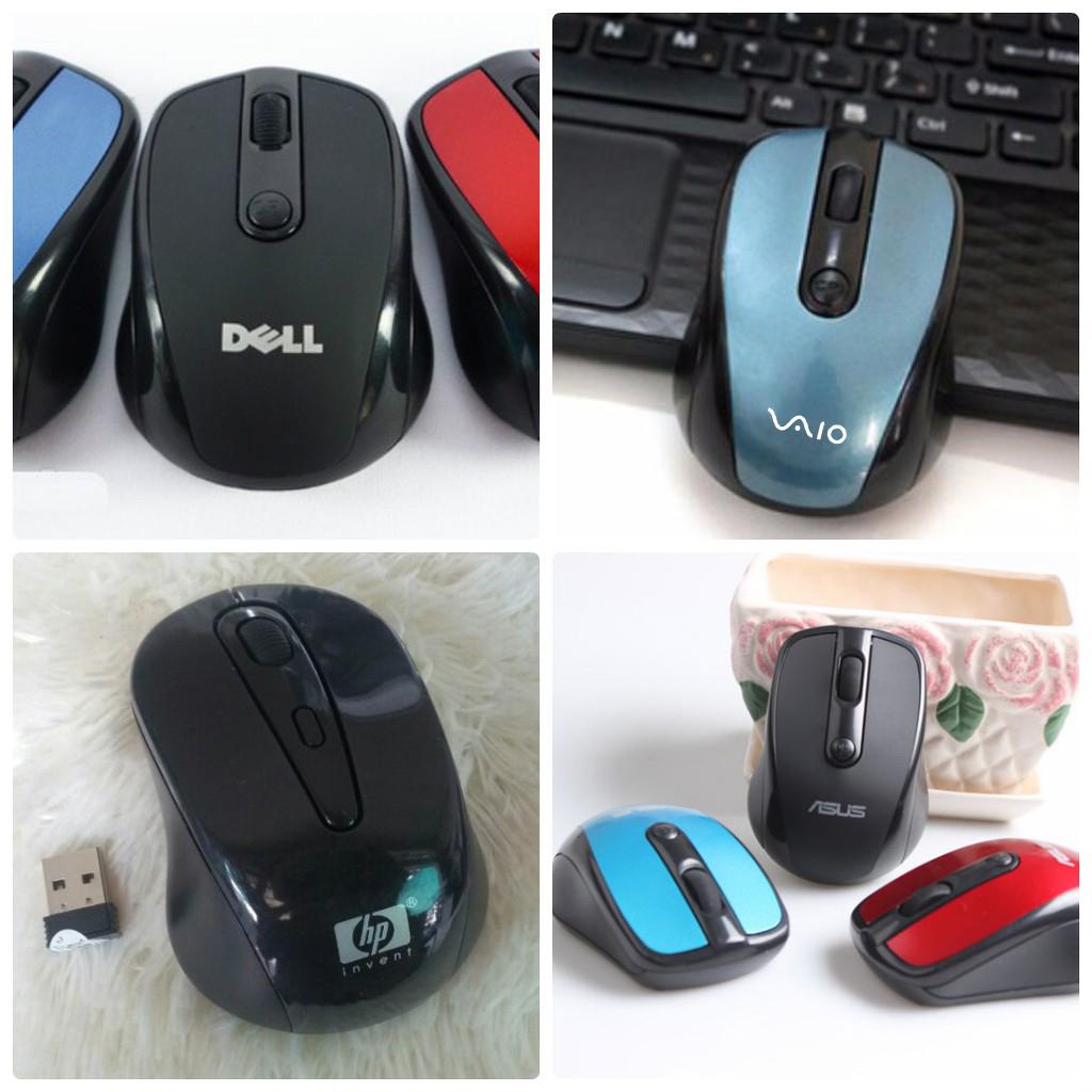 CHUỘT KHÔNG DÂY DELL/HP/VAIO/ASUS AUTO LED 4D CAO CẤP ( NHIỀU MÀU ) + TẶNG KÈM PIN