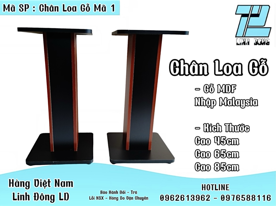 - mã 1 - chân loa gỗ loại cơ bản- chân loa gỗ ép mdf - cắt cnc, bọc vân gỗ-tech