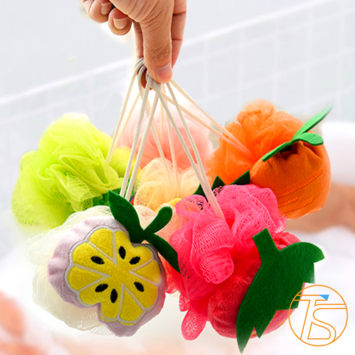 Bông tắm tạo bọt mẫu hình trái cây đáng yêu