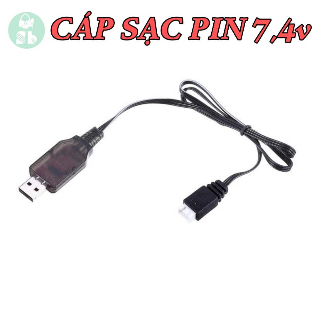 CÁP SẠC PIN Lithium 7.4v, 11.1v cho các dòng đồ chơi mô hình - Sạc pin 2s, 3s