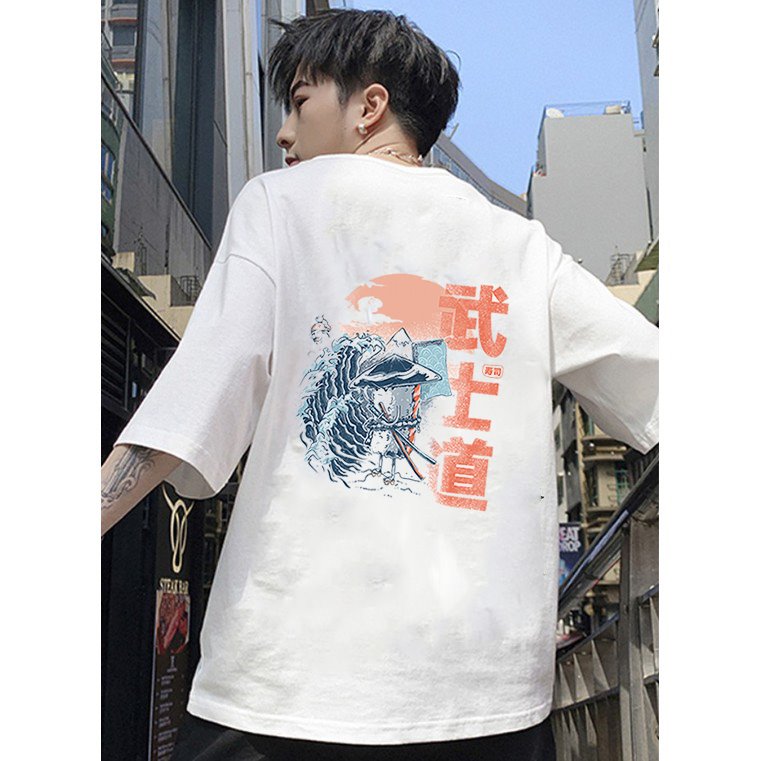 Áo thun tay lỡ nam nữ quái vật biển form rộng vải dày mịn 2020T2652