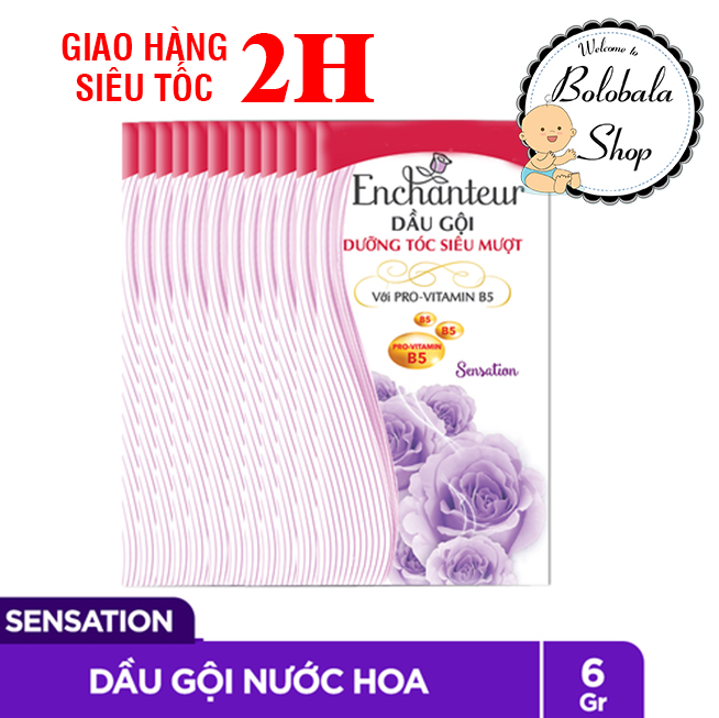 Dây 10 gói Dầu gội dưỡng tóc Enchanteur Sensation 6gr/ gói