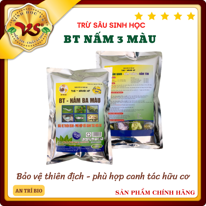 Bt met - nấm ký sinh tiêu diệt côn trùng, sâu, rầy - gói 1kg