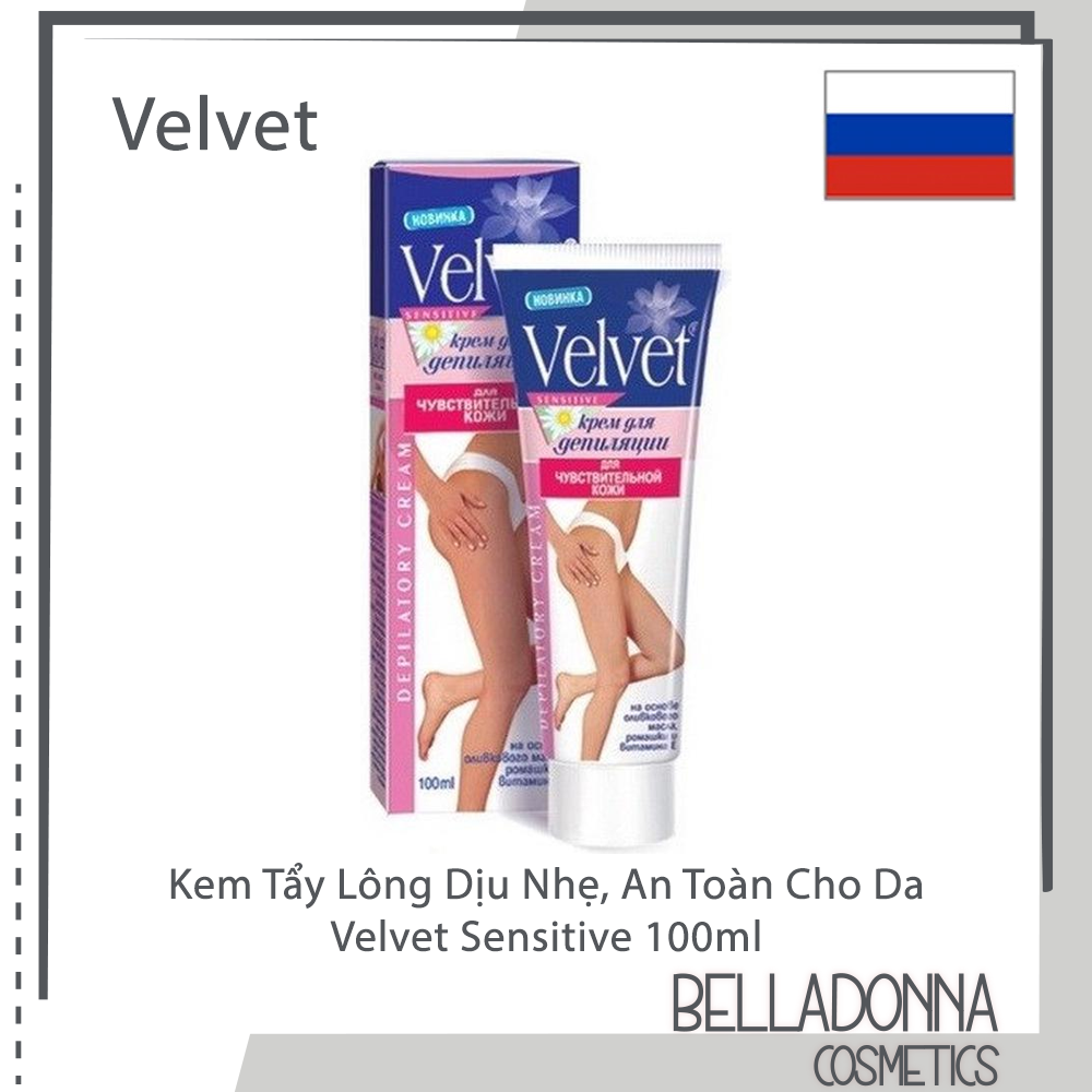 Kem tẩy lông dịu nhẹ, an toàn cho da velvet sensitive 100ml