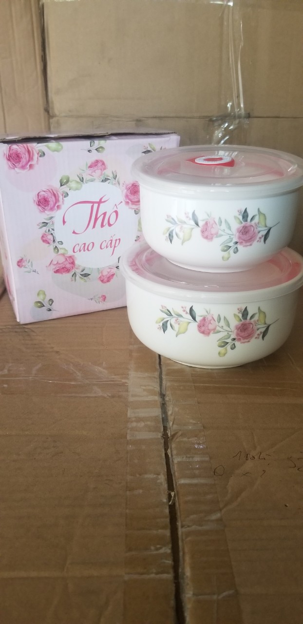 Bộ 2 thố sứ cao cấp