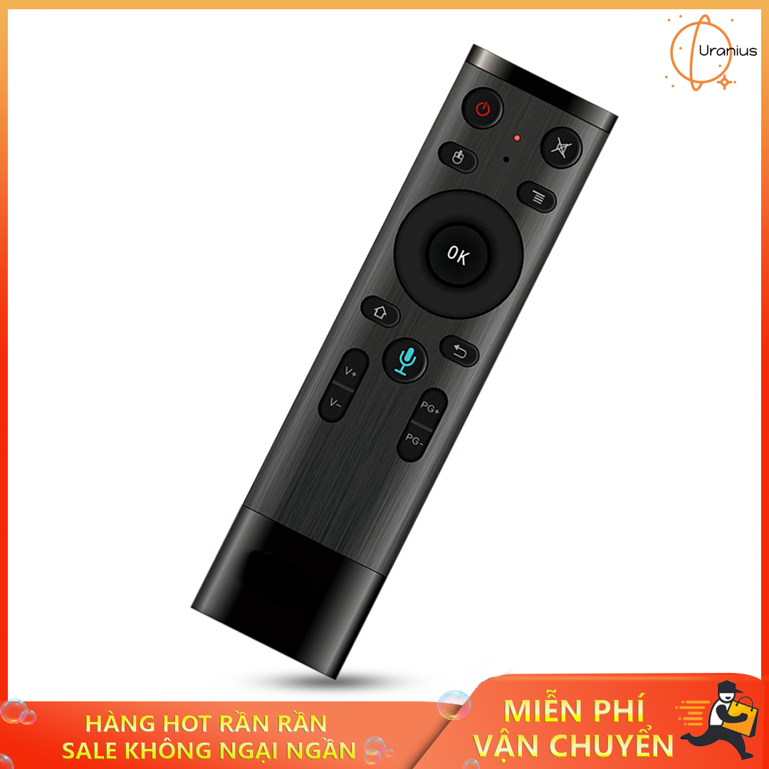 Điều Khiển Bluetooth. Remote Thông Minh. Chuột Bay Hỗ Trợ Giọng Nói Có Mic, Kiêm Bàn Phím Cho Tivi Box ,Máy Tính, Laptop, Tivi
