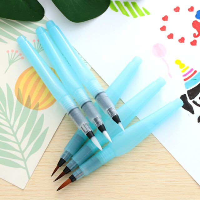 [Có sẵn] Set 3/6 cây Cọ Nước SunWay Cọ Vẽ Nước Chuyên Dụng Đủ Size, Cọ Nước