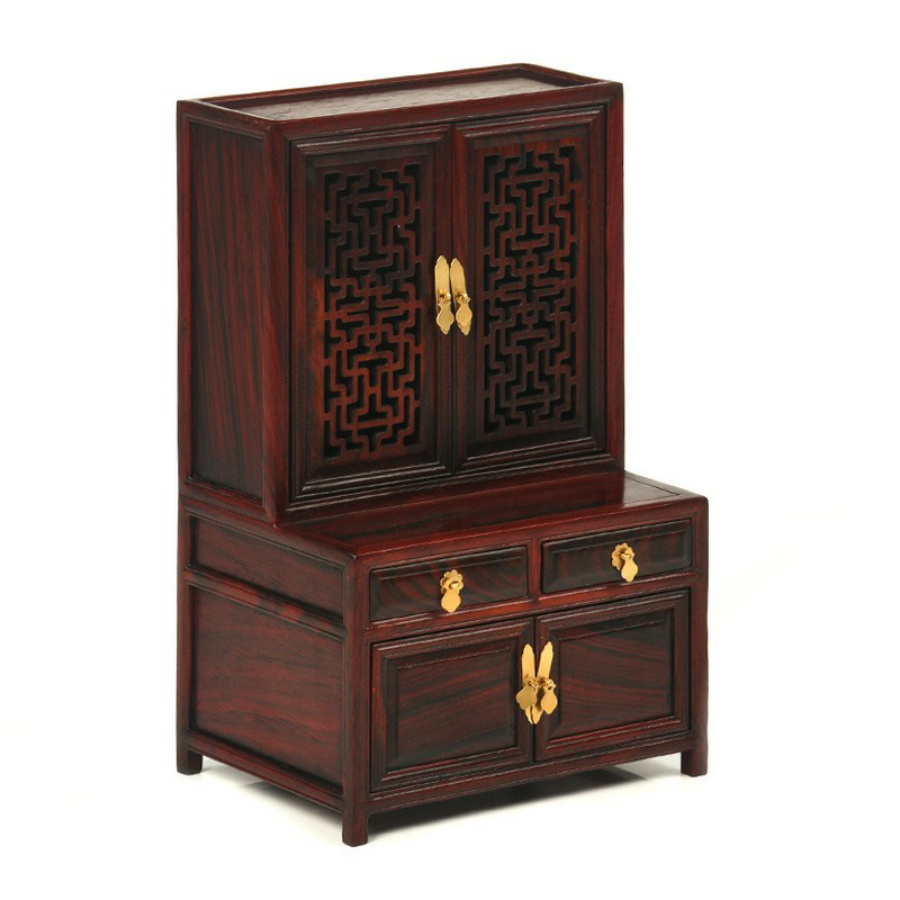 [HCM]TỦ CÓ NGĂN KÉO KIỂU CỔ BẰNG GỖ TÍ HON  ĐỂ TRANG TRÍ MÔ HÌNH