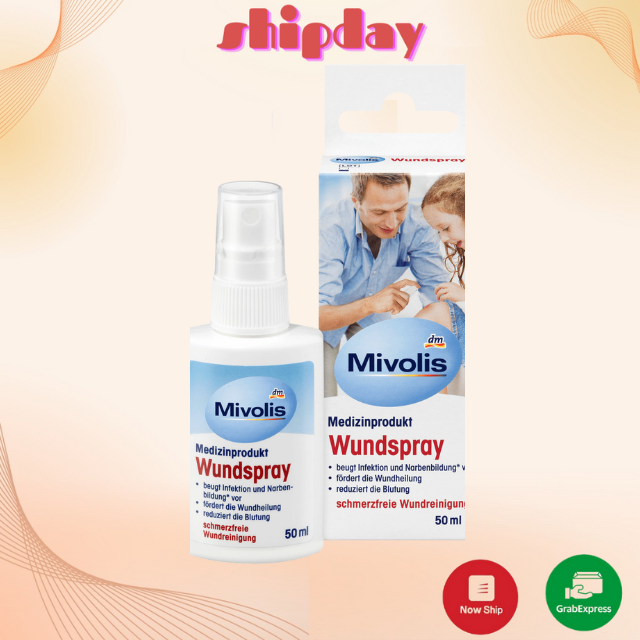 Xịt cầm máu và khử trùng vết thương mivolis dasgesund đức- nguồn hàng đức