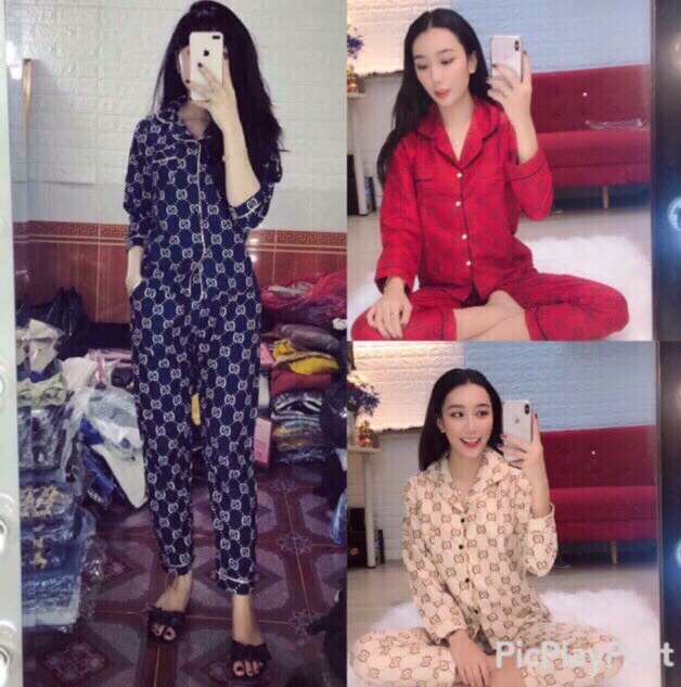 [Tổng kho] Bộ Ngủ Pijama Dài Tayv Nam Nữ Mặc Ở Nhà, Áo Dài Tay Siêu Hot