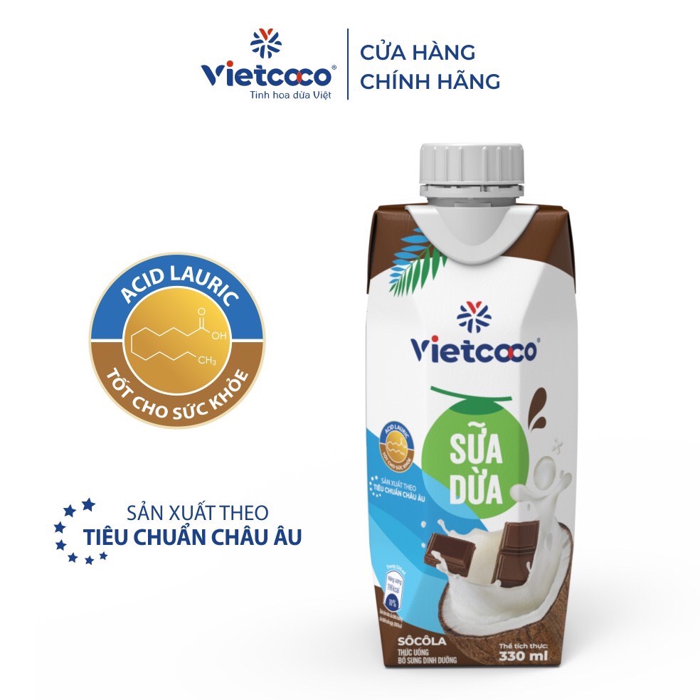 Sữa dừa Socola UHT Vietcoco - hộp 330ml