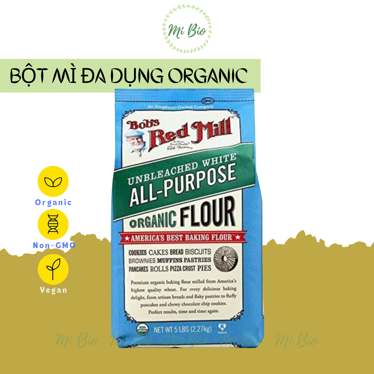 Bột mì đa dụng hữu cơ Bob's Red Mill