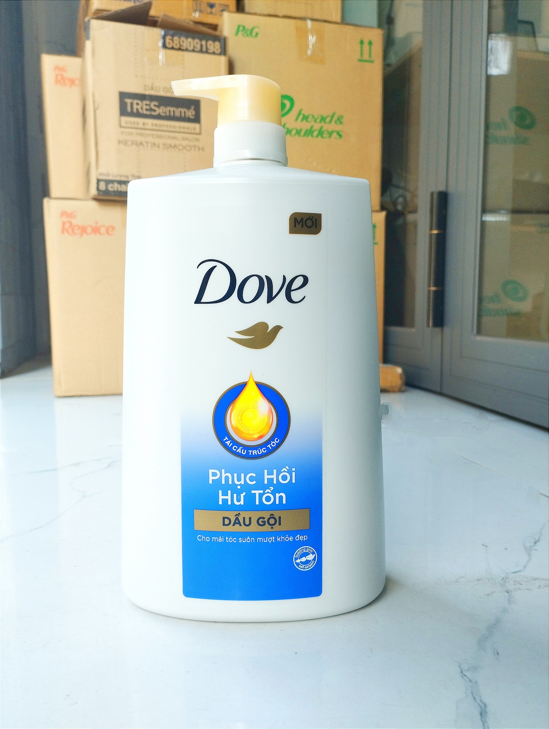 Dầu gội Dove phục hồi hư tổn 1.4kg ( Dầu gội Dove mẫu mới size lớn)