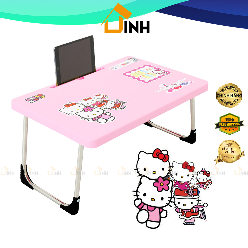 Bàn gấp gọn học sinh ngồi bệt KUN Qui Phúc, Bàn học gấp gọn 40x60 cm có khe ipad