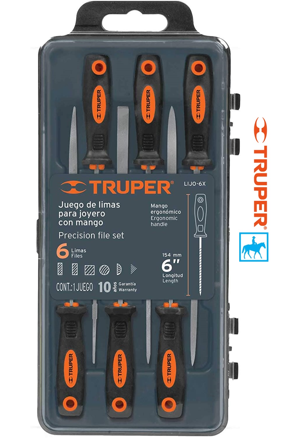 Bộ 6 giũa dũa mini 6inch truper 15240 lijo-6x