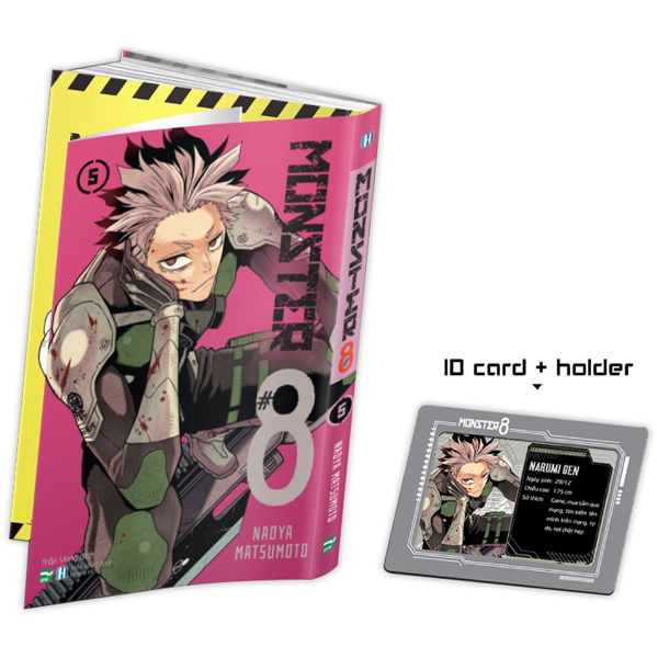 Monster #8 - tập 5 - bản đặc biệt - bright ver - tặng kèm 1 set card holder + card profile nhân vật