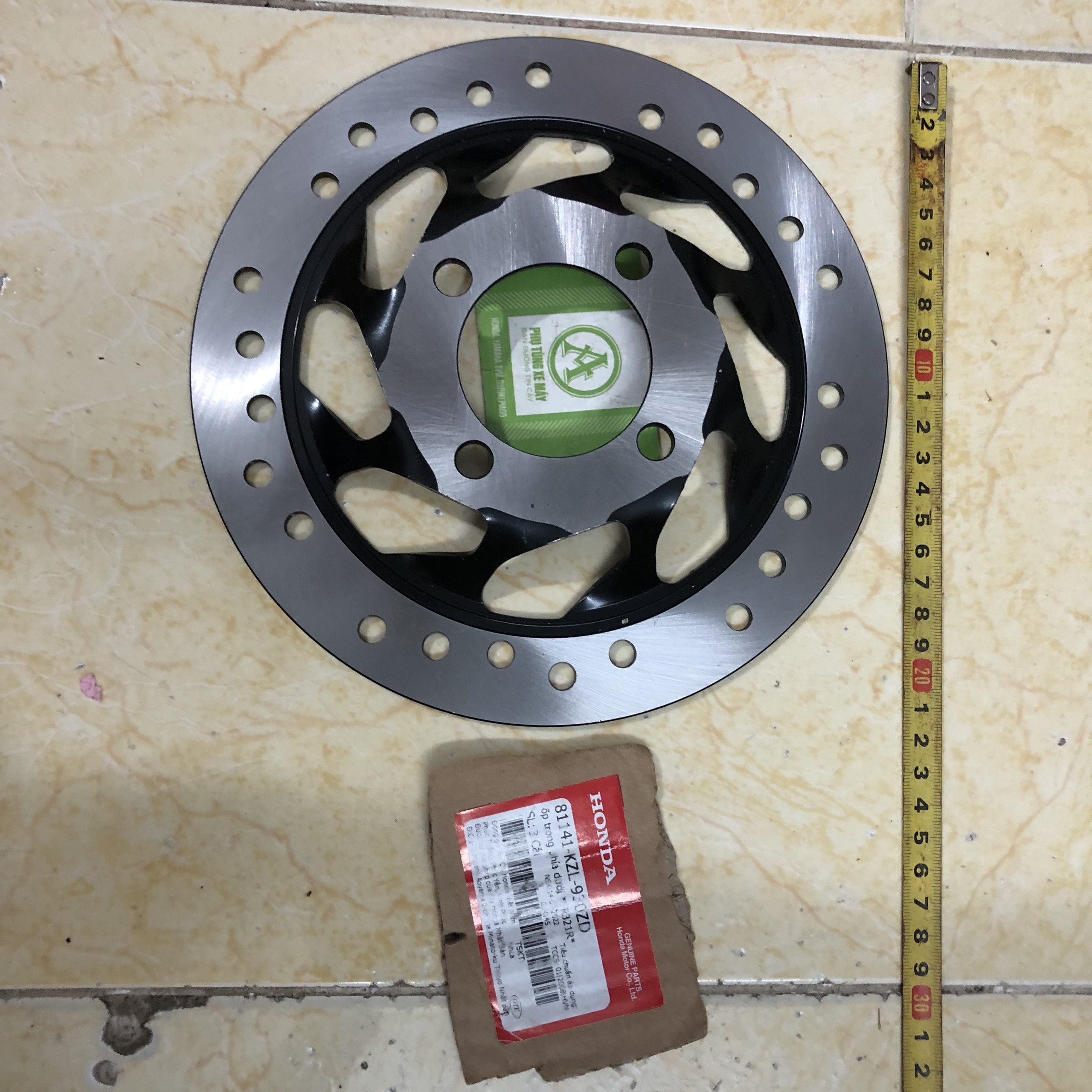 Dĩa thắng trước xe Wave Rs 4 lỗ loại 1