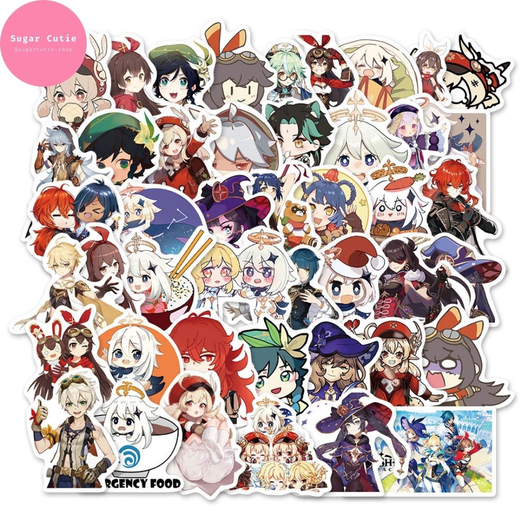 Stickers game Genshin Impact 50 miếng