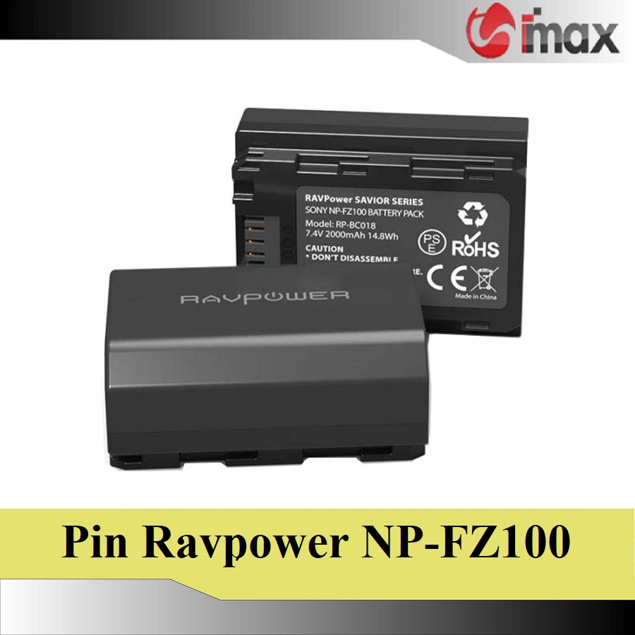 Pin máy ảnh ravpower fz-100