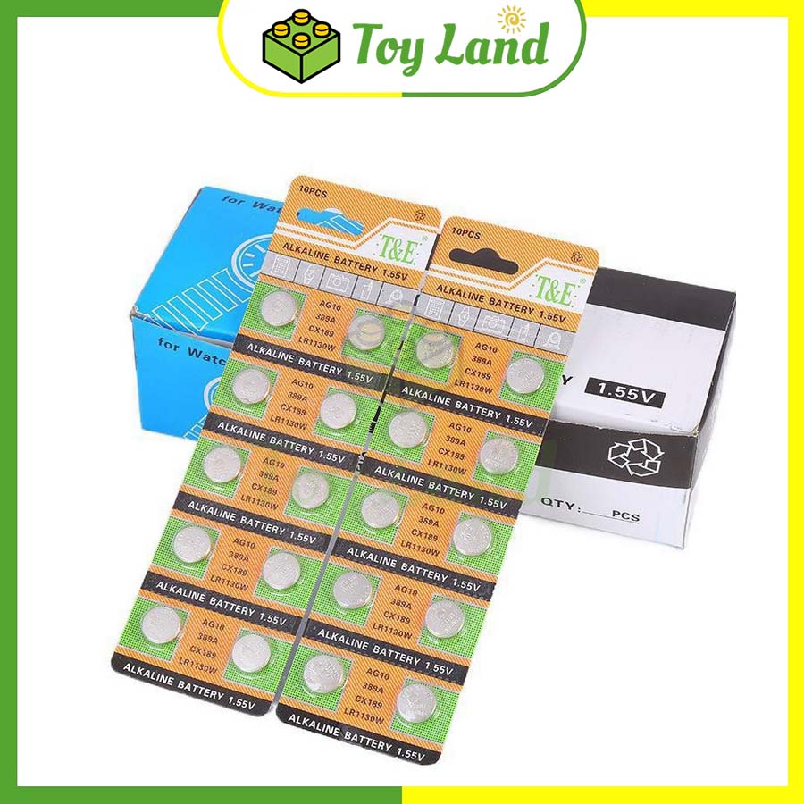 Pin ag10 389a cx189 lr1130w pin đồng hồ pin cúc áo 1.55v pin chìa khóa ô tô pin đồ chơi