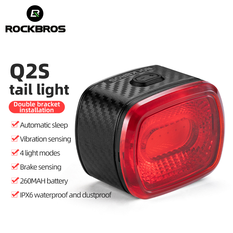Đèn Hậu Xe Đạp Cao Cấp ROCKBROS Q2, Q2S