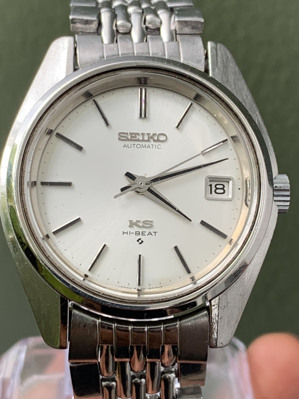 Đồng hồ nam Seiko KS Automatic 1 lịch, dây kim loại của Nhật