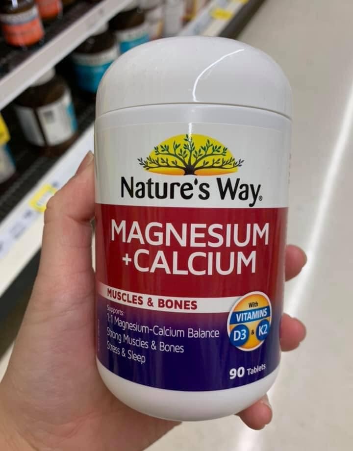 Nature’s Way Magnesium Calcium vitamin D3 và K2 - 90 viên