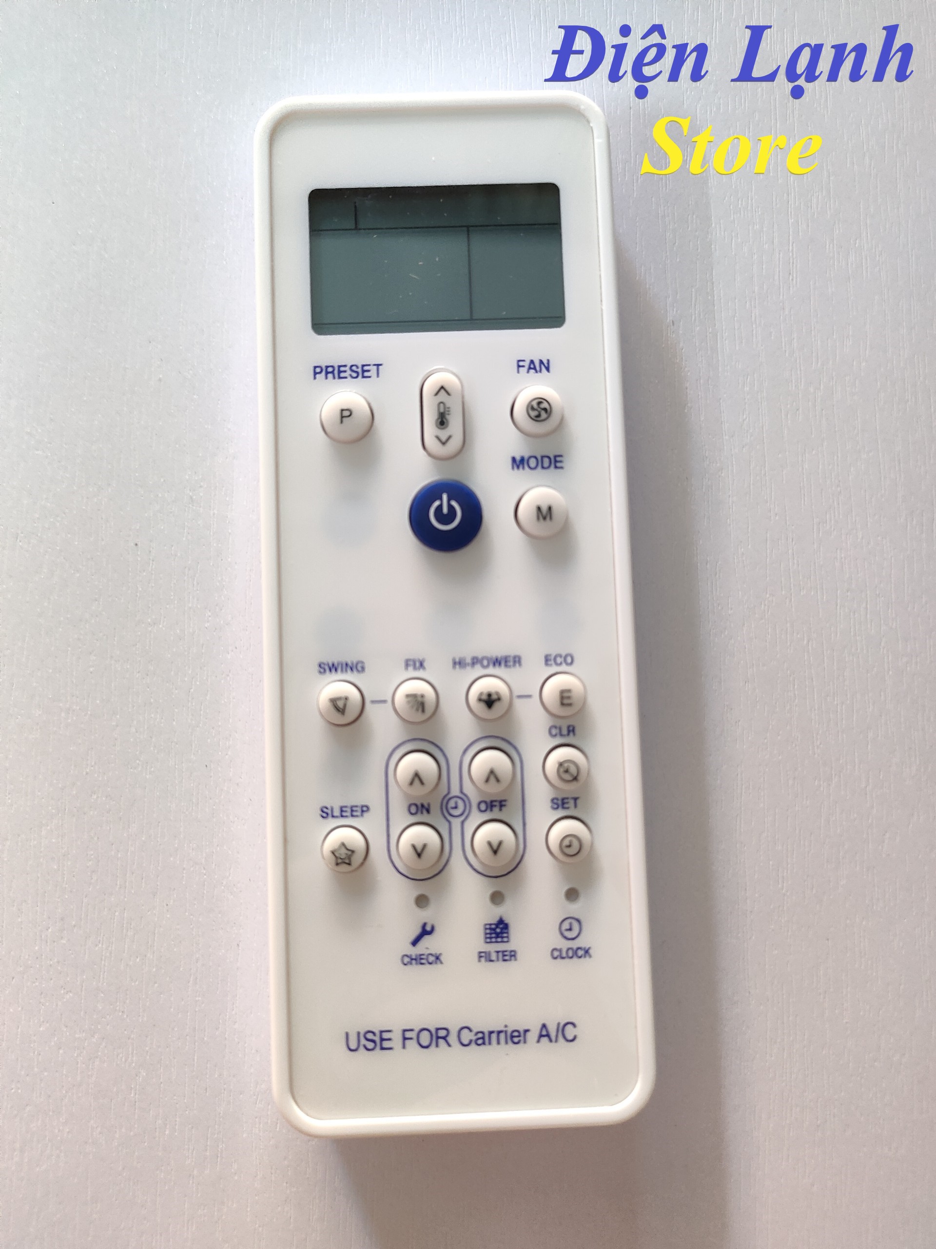 Remote máy lạnh carrier mới 2 chiều. .