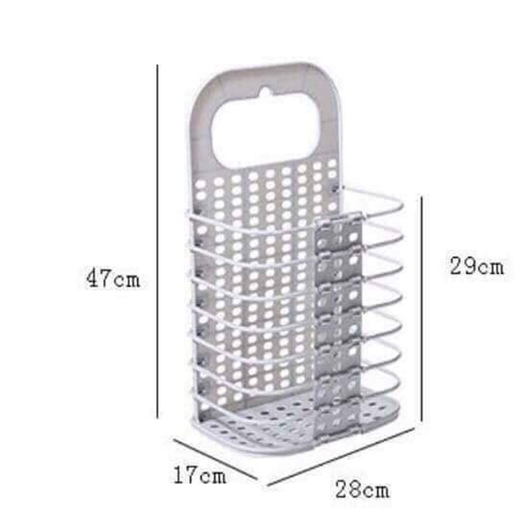 GIỎ ĐỰNG QUẦN ÁO, ĐỰNG ĐỒ ĐA NĂNG TREO TƯỜNG GẤP GỌN THÔNG MINH (GIAO MÀU NGẪU NHIÊN)