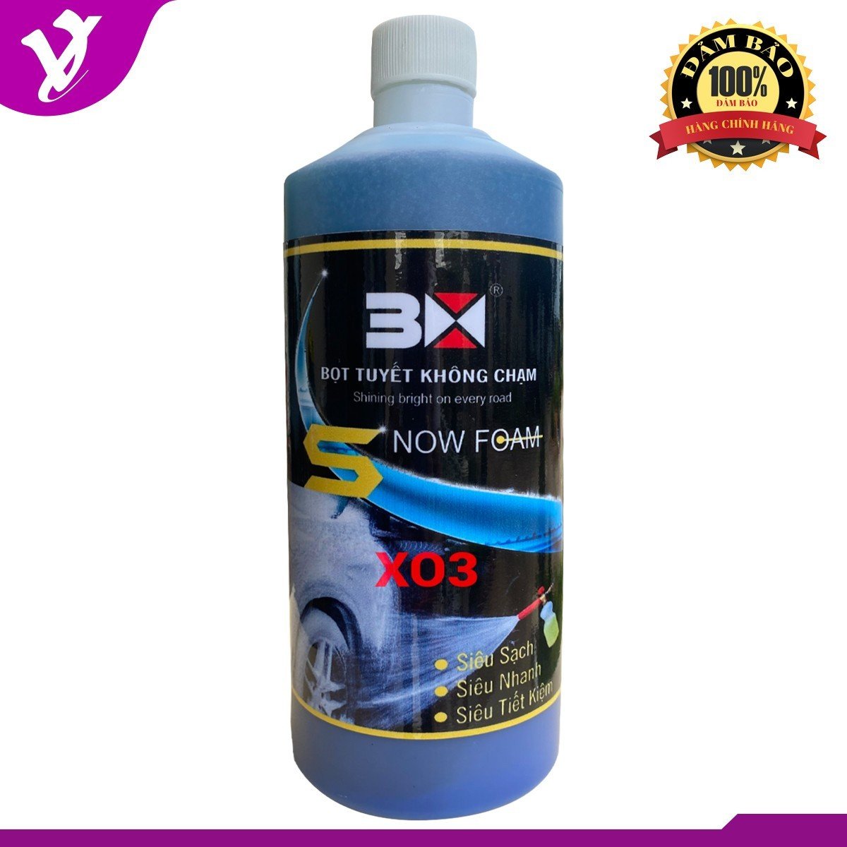 Nước rửa xe bọt tuyết không chạm chuyên dụng 3x x03 1000ml