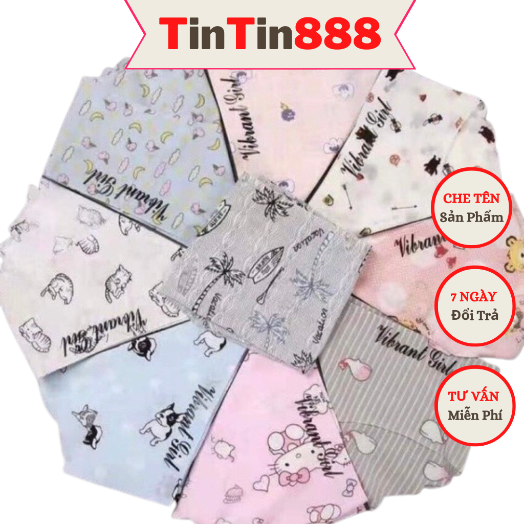 Quần lót su đúc nữ bông viền sóng mỏng nhẹ combo 5 quần, quần chíp nữ thoáng mát, quần lot nữ mềm mịn không đường may, quần lót hình thú dễ thương, quần su nữ, quần lót  bé gái tuổi mới lớn - TinTin888