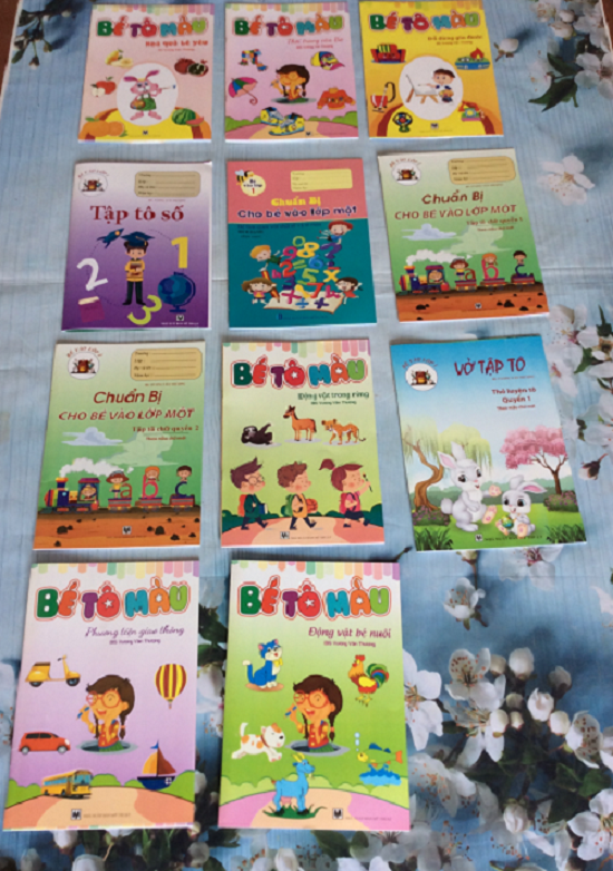 Đổ Sỉ 4.5k 1 Quyển: Sỉ 50 Quyển Vở Tập Tô Chữ số và Tô màu Cho Bé, nhiều Chủ Đề khác nhau