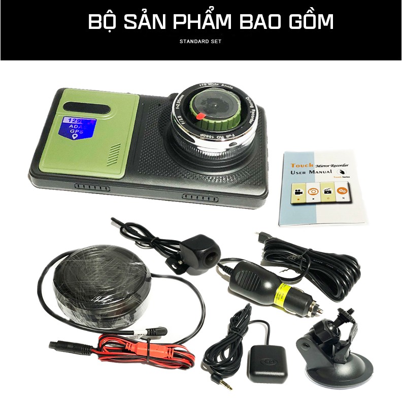 Camera hành trình xe tải wintosee h5 full hd 1080p 5inch adas g.p.s siêu nét