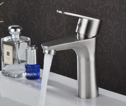 Vòi lavabo nóng lạnh inox 304 ms1