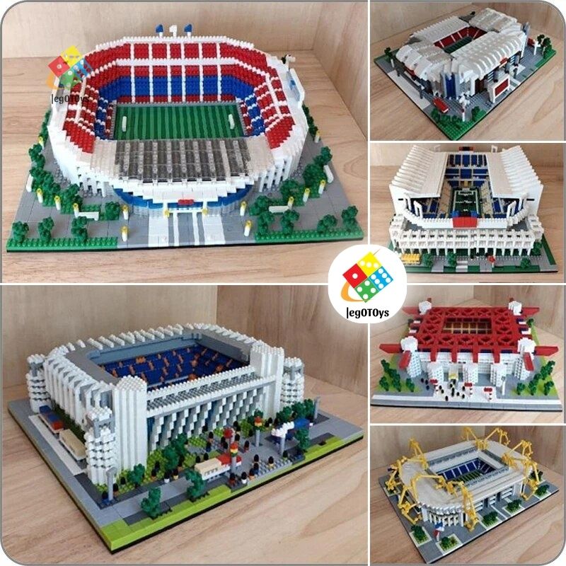 Bộ sưu tập mô hình lắp ráp sân vận động bóng đá - mô hình 3d các công trình thể thao nổi tiếng thế giới - tặng dây led