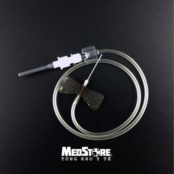 Kim lấy máu chân không, loại cánh bướm (100 chiếc/túi) MEDISAFE áp lực âm 22g, 23g- TBYT Medstore